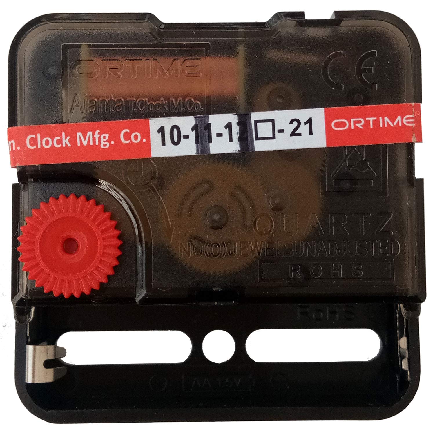 Yaksa Ajanta Mfg. Plastic Battery Operated Real Silent & Sweep Wall Clock Movement Machine (Without Needles)