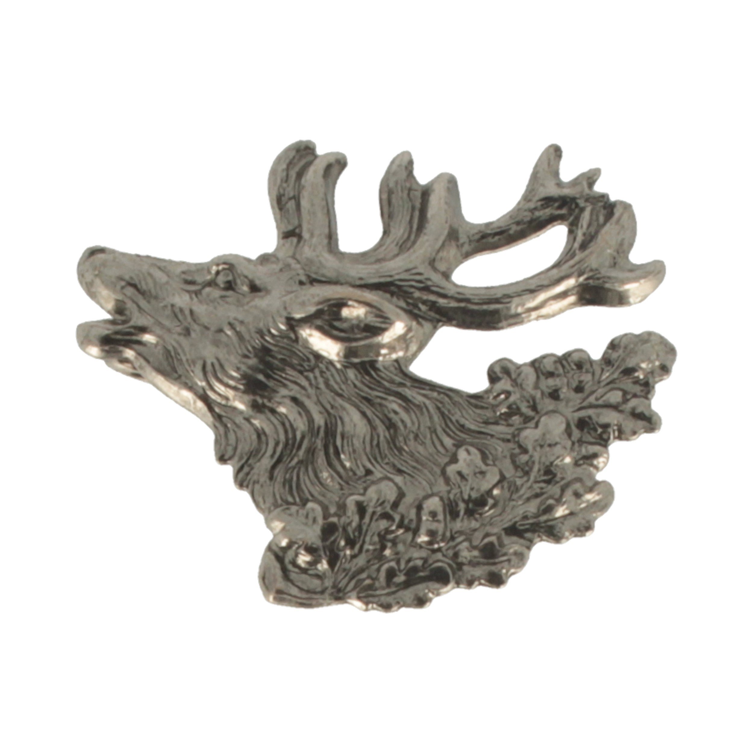 Breiter Hutanstecker Bär - Trachtenschmuck Aus 100% Messing 2,5x3,5 Cm