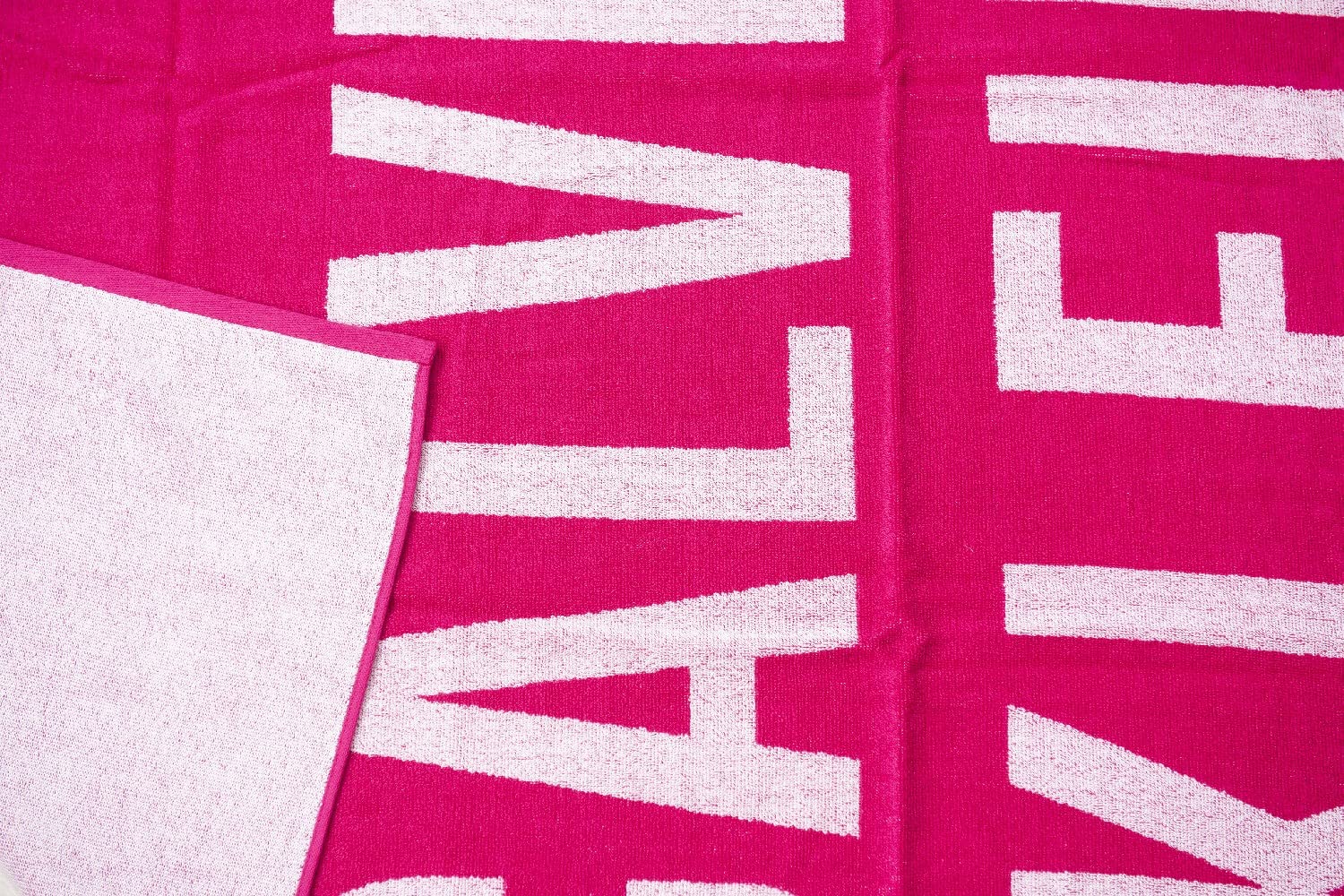 Calvin Klein Toalla de Playa CK SPA Piscina algodón Esponja 170 x 90 cm (Aprox.) con Logo artículo KU0KU00089 Toalla, T01 Royal Pink, Unica - One Size