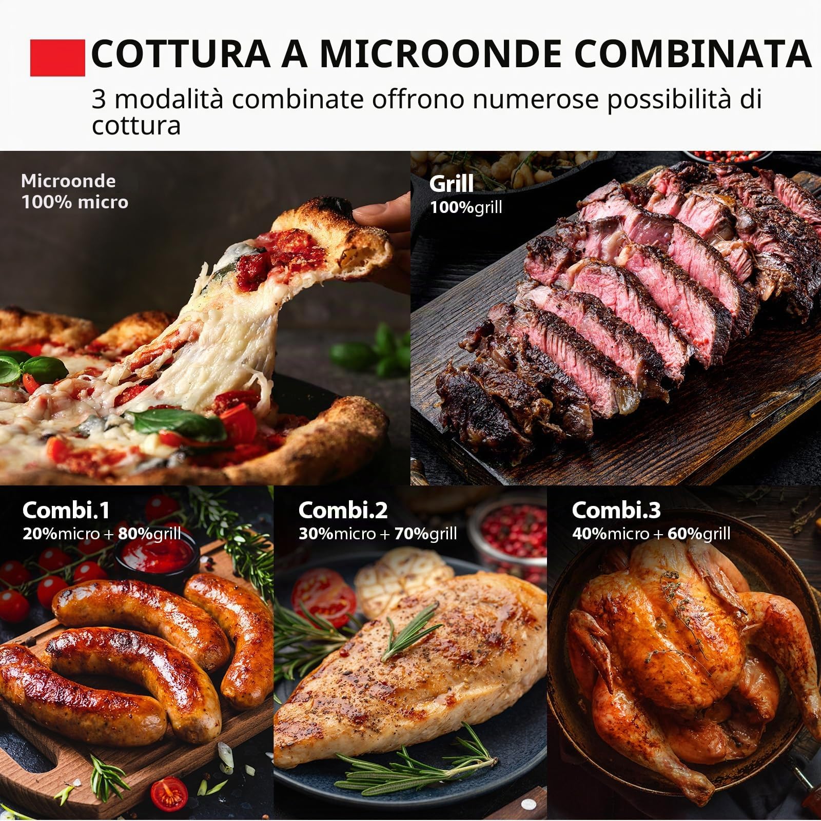 Toshiba MW2-MG20PE(SL) Forno a microonde 700 W con funzione grill e combinazione croccante, 5 livelli di potenza, 1000 W, potenza grill, argento