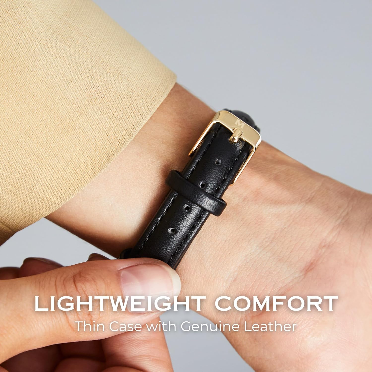 Miykon Minimalist Vintage Watches for Women – Small Dainty Cute Ladies Analog Watch with Genuine Leather Strap – Japanese Quartz, Waterproof to 100ft - Image 4