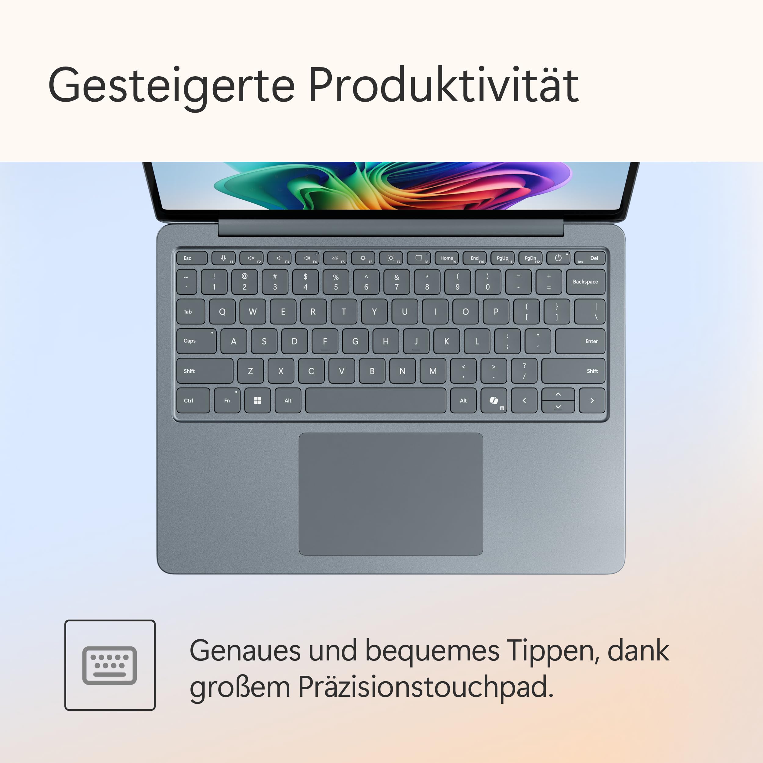 Microsoft Surface Laptop 13" LCD Touchscreen Snapdragon X Plus 16GB RAM 512GB Speicher Ozean
