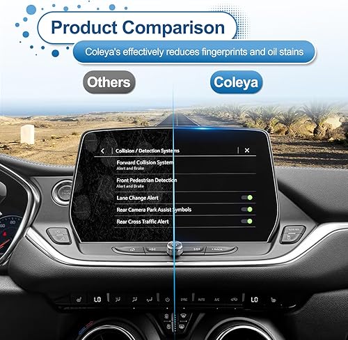 Miniatura 6 de Protector de pantalla Chevy Blazer 2023 2024 para Chevrolet Blazer (2LT3LTRSPremier) pantalla táctil de 10.2 pulgadas, vidrio templado 2023 Blazer