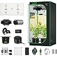 VIVOSUN 3x3 Grow Tent Kit Complete Grow Lights System WiFi Controlled 200W Full Spectrum