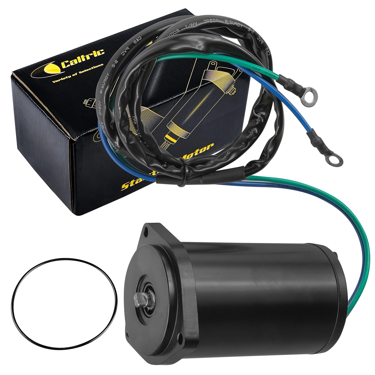 Caltric Power Tilt Trim Motor Compatible with Yamaha 62X-43880-00-00 62X-43880-01-00 62X-43880-09-00