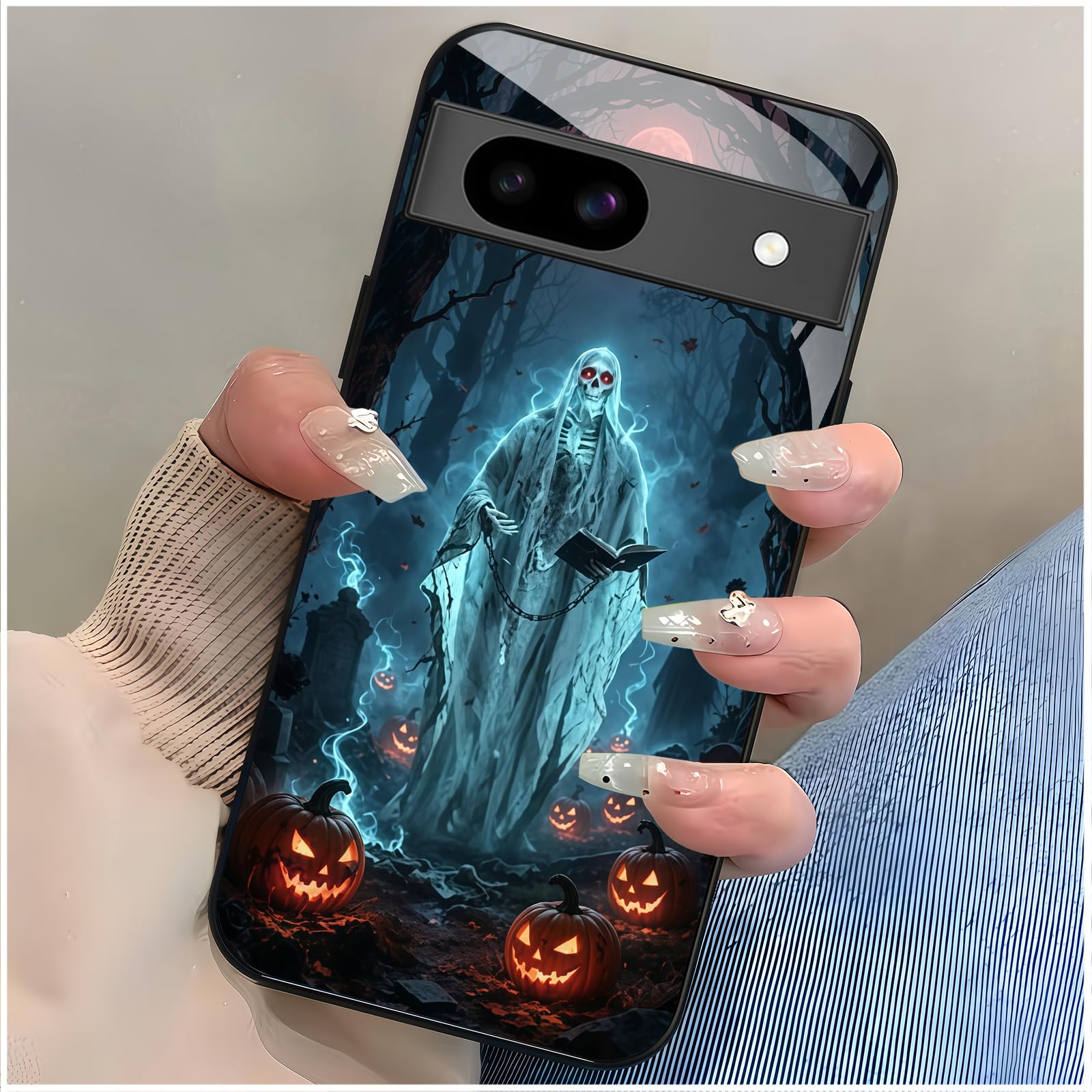 for Google Pixel 8a Case 6.1 inch Gothic Ghost Book