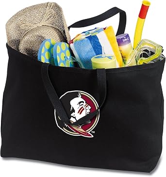 Broad Bay JUMBO FSU Tote Bag or Large Canvas Florida State Shopping Bag