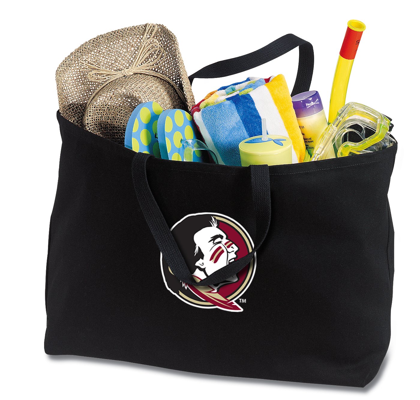 Broad Bay JUMBO FSU Tote Bag or Large Canvas Florida State Shopping Bag