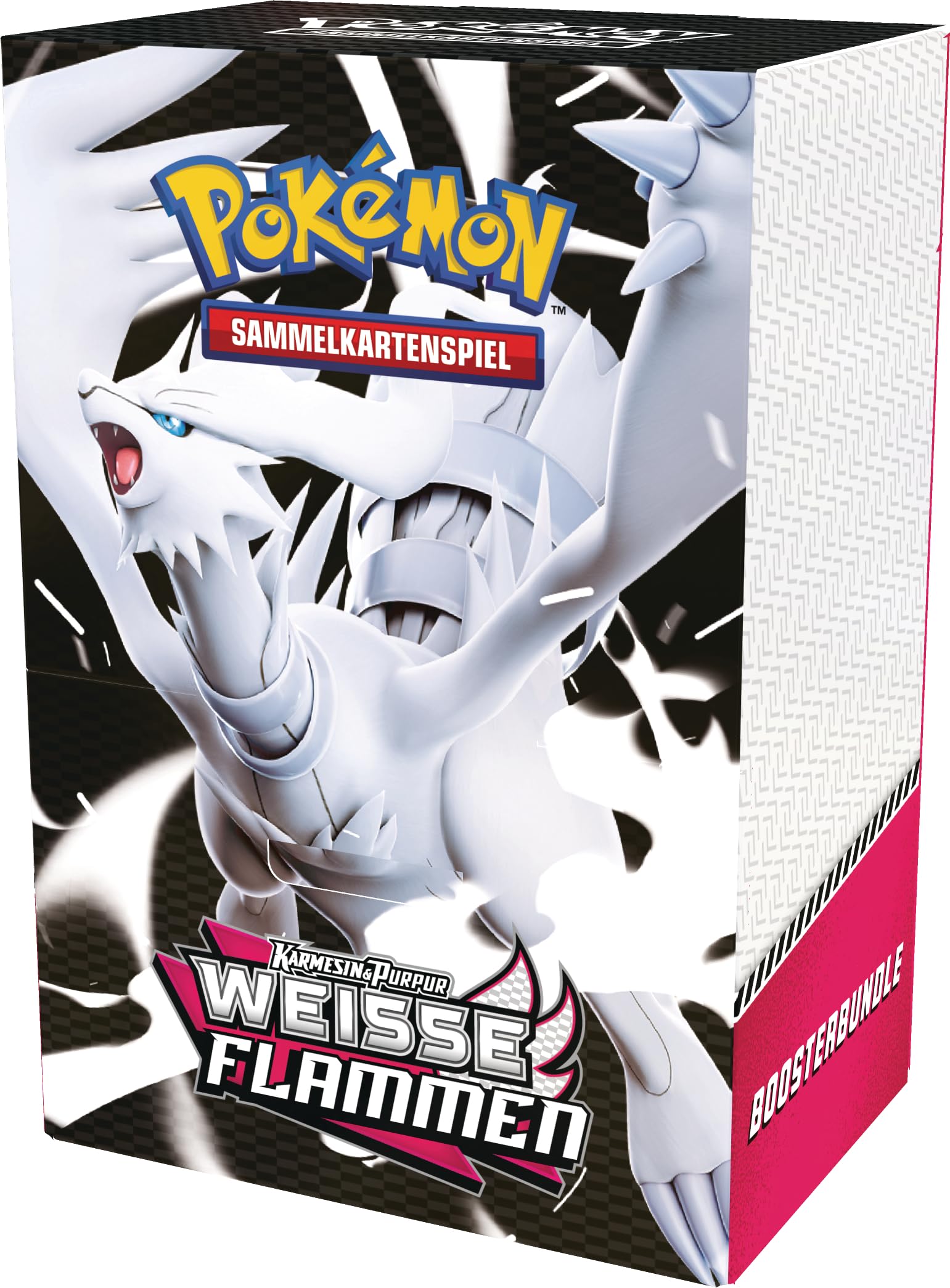 Pokémon-Sammelkartenspiel: Boosterbundle Karmesin & Purpur – Weiße Flammen (6 Boosterpacks)