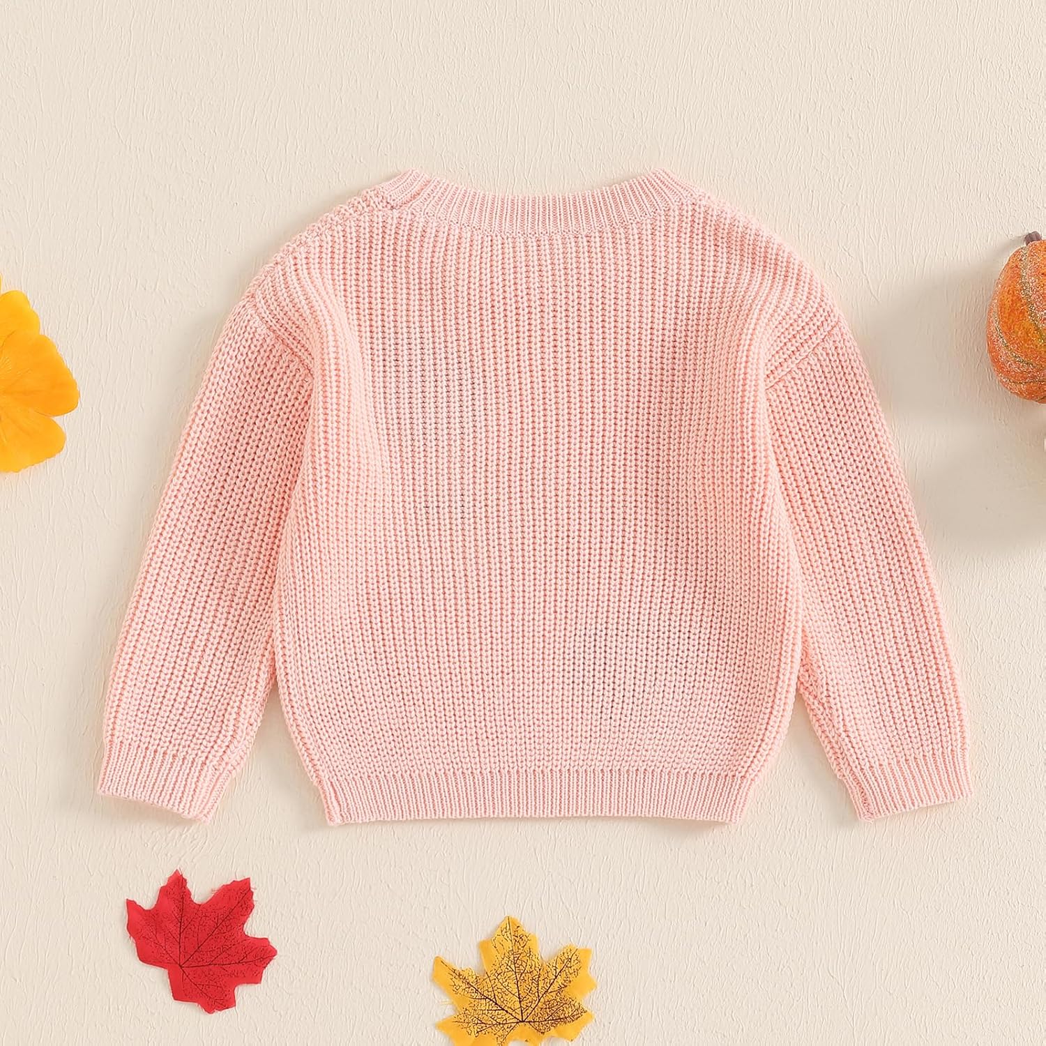 Halloween Baby Clothes Ghost Embroidery Sweater Knitted Pullover Sweatshirt Tops Toddler Fall Halloween Outfits - Image 5