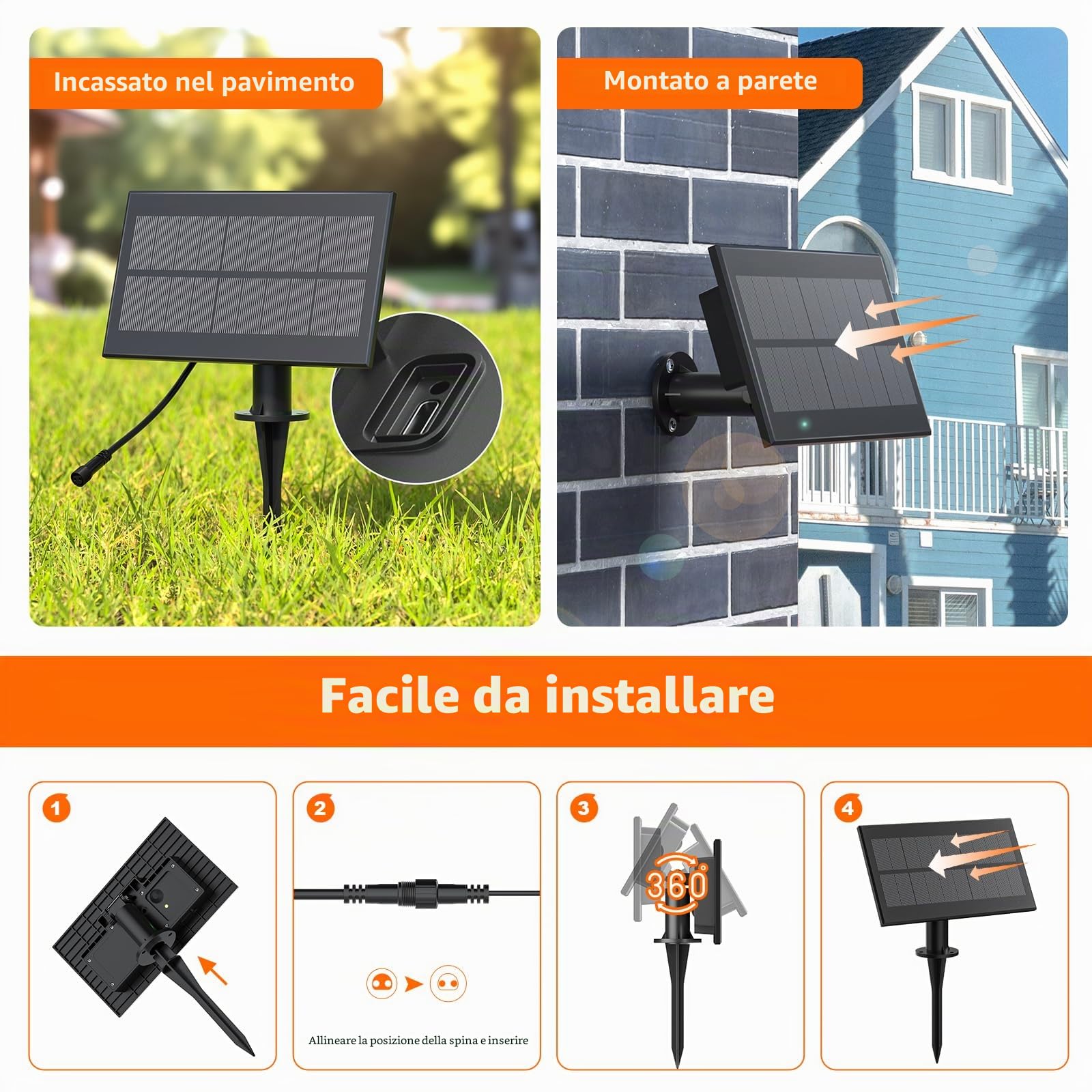 Kawaya 15M Luci Esterno Energia Solare Impermeabile Bianco Caldo Luminosa Esterno Luci da Esterno Giardino Ip65 catena Luci Led con 25+2 Lampadine Infrangibili per Feste In Terrazza Sul Balcone