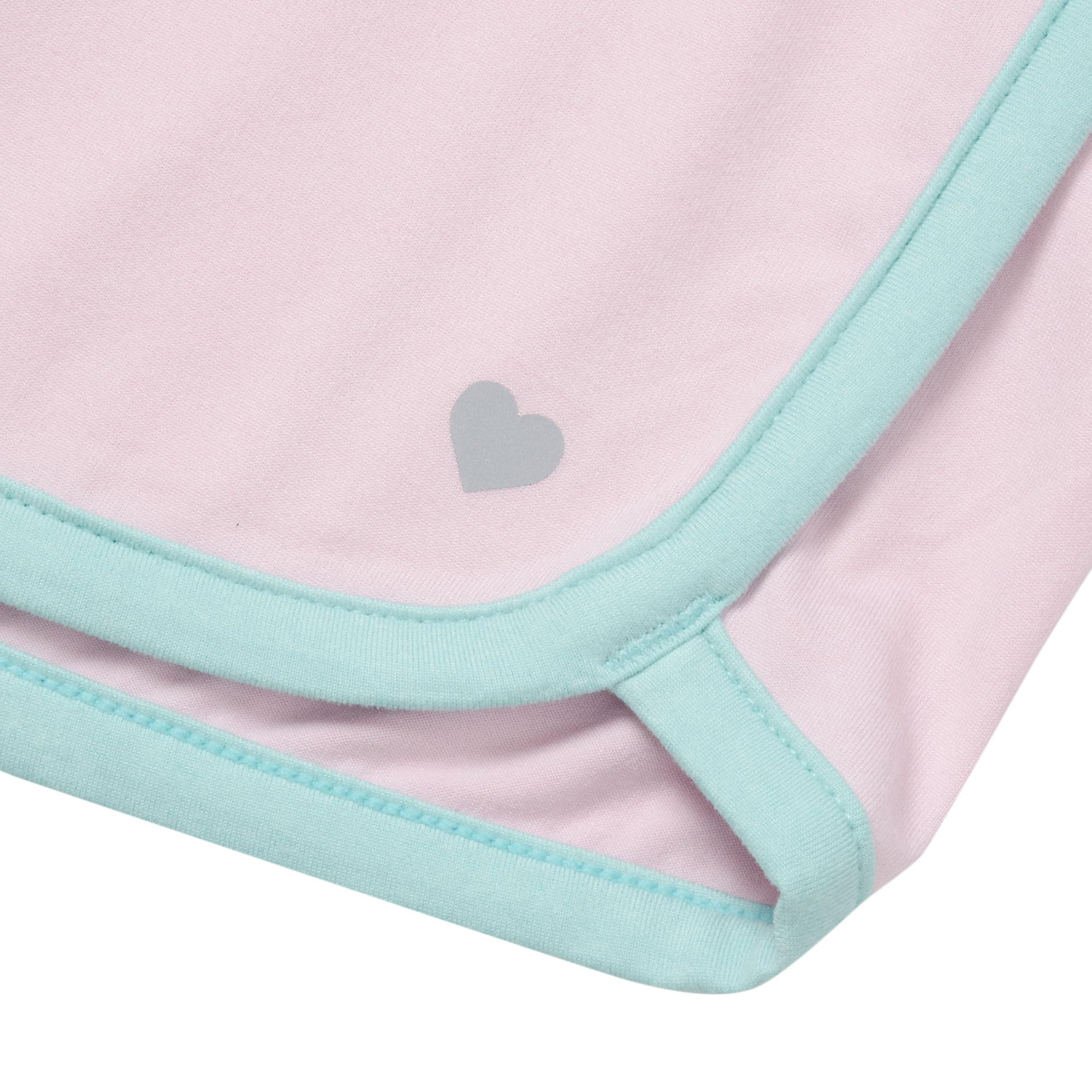 Lands' End Girls Short Sleeve Active Curved Hem Tee Fairy Tale Pink Kids Small