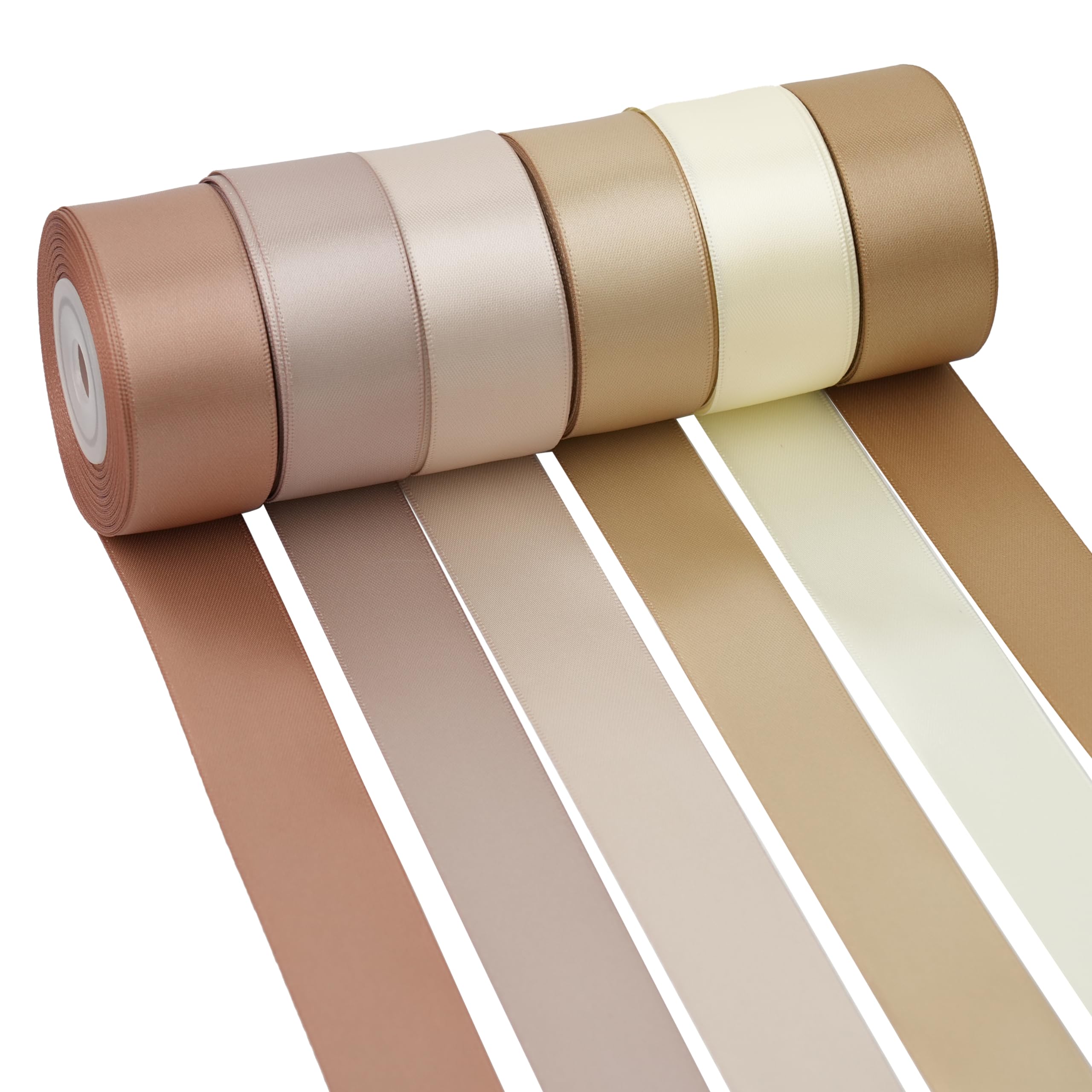 Amazon.com: DINDOSAL 1 Inch Champagne Antique Gold Satin Ribbon