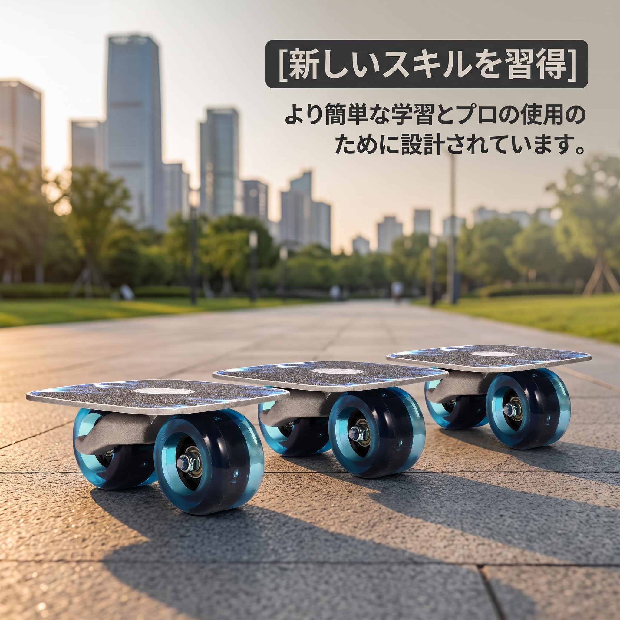 Skates pour Adultes - Skateboard à Planches Séparées avec Roues PU pour Une Unique - pour Le Skate