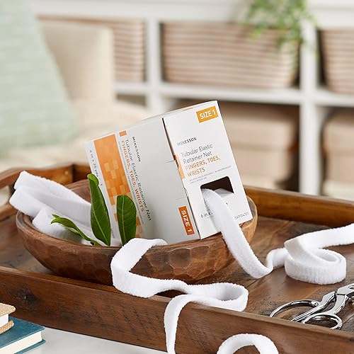 Vista 41 de McKesson Red de retención elástica tubular, no estéril, mano, brazo, pierna, pie, tamaño 2, 7 1/2 pulgadas x 25 yardas, 1 unidad, 1 paquete