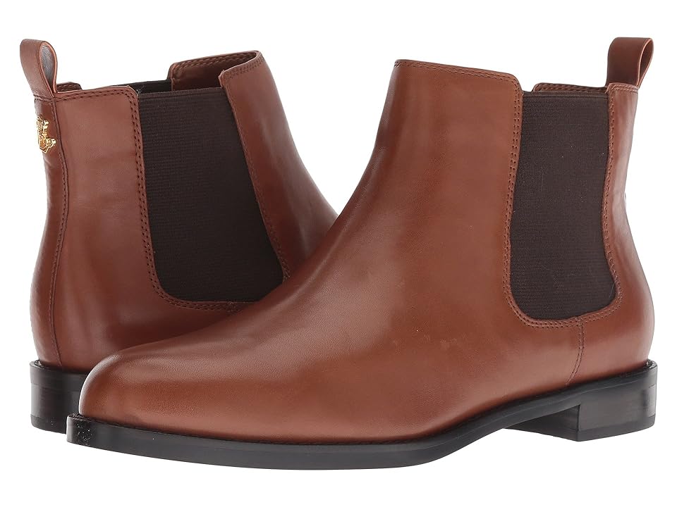 

LAUREN Ralph Lauren Haana (Deep Saddle Tan Signature Burn Calf) Women's Boots, Brown