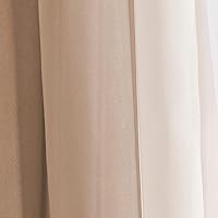 Vista 5 de NAPEARL Cenefa de Bufanda Ombré para Ventana, Cenefa Romántica de Voile Degradado para Telón de Fondo de Ceremonia, Arco de Boda, Dormitorio