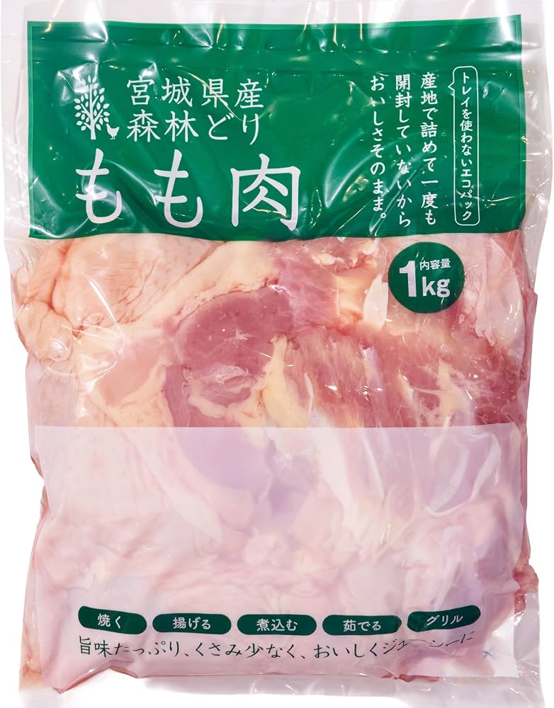 Amazon.co.jp: ウェルファムフーズ [冷蔵] 宮城県産森林どり もも肉1kg