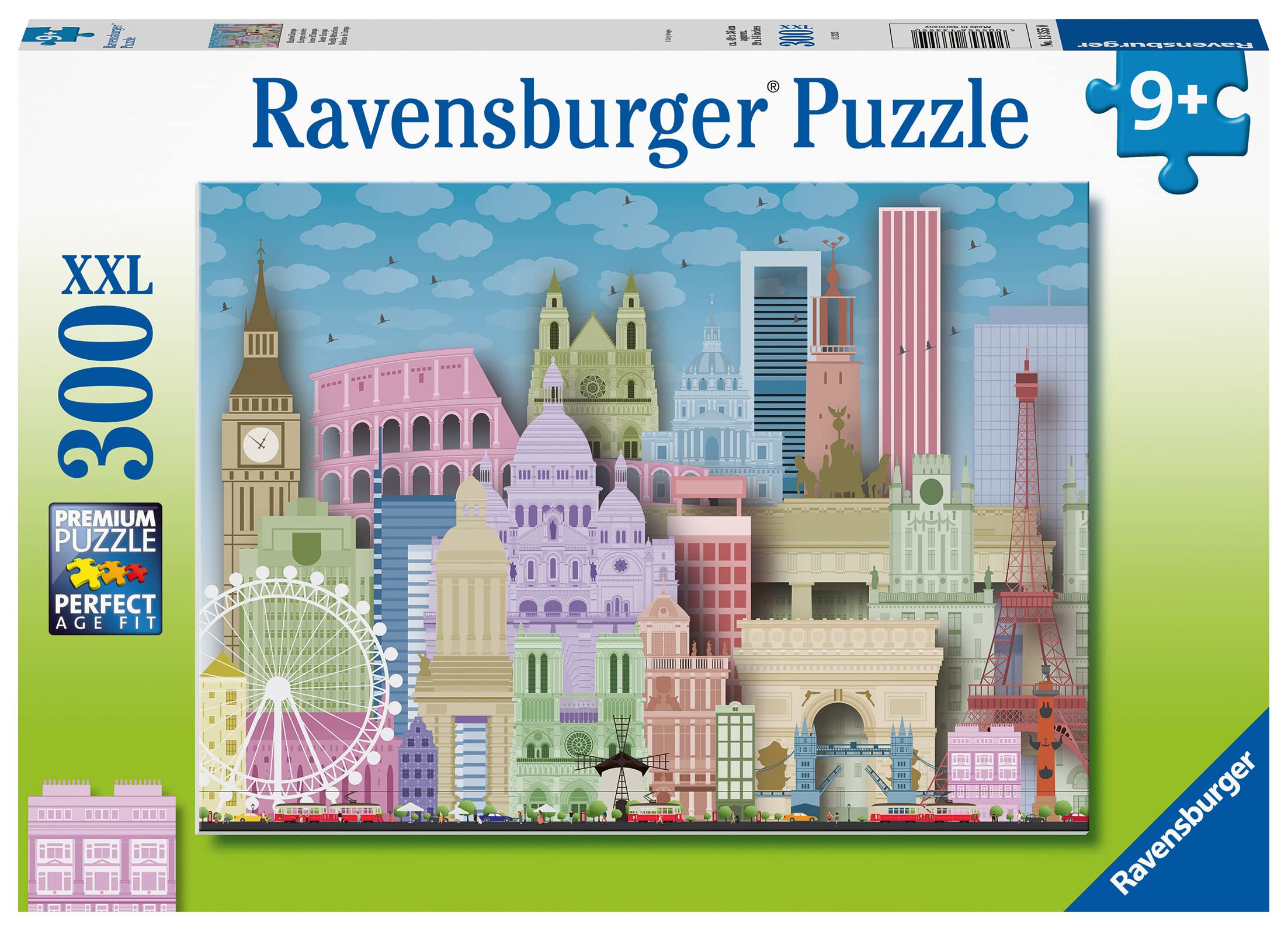 Amazon | Ravensburger Kinderpuzzle - 13355 Buntes Europa - 300