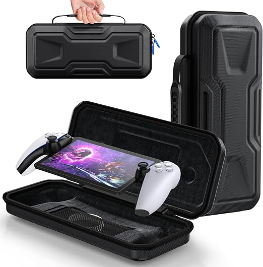 FYOUNG Carrying Case for PlayStation Portal, Protective Hard Shell Portable Travel Carry Handbag Full Protective Case Accessories for PlayStation Portal Remote Player