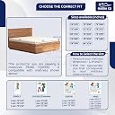 GADDA CO 100% Waterproof Cotton Mattress Protector | Ultra Soft, Breathable & Hypoallergenic Fitted Cover for Queen Size Bed (78x60 in, 6.5x5 ft – Grey, Pack of 1) gallery image