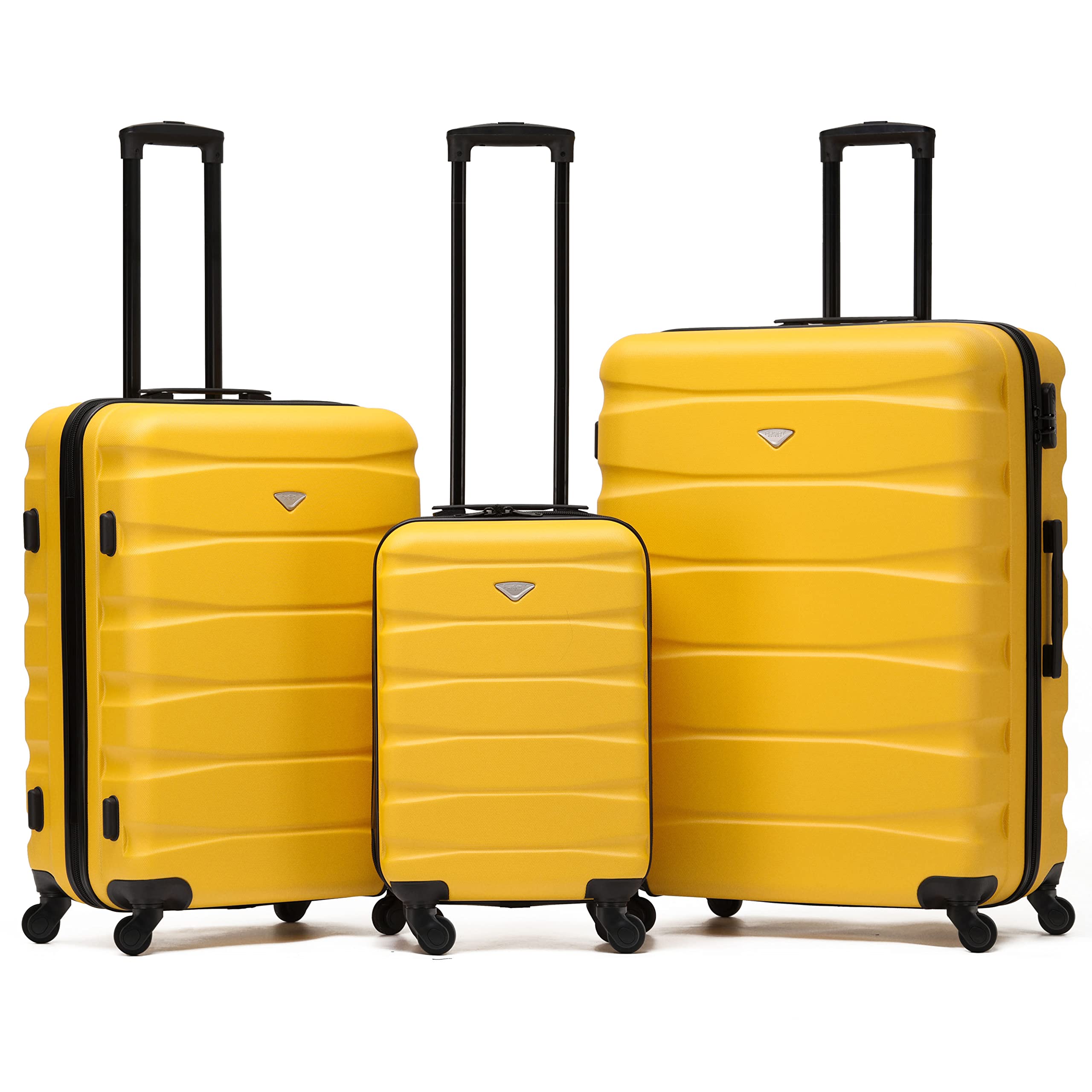 Flight Knight Lightweight 4 Wheel ABS Hard Case Medium Suitcase Approved for Over 100 Airlines Including easyJet, British Airways, Ryanair, Jet2, Emirates & Many More - Check-in Medium Size 25" — view 129
