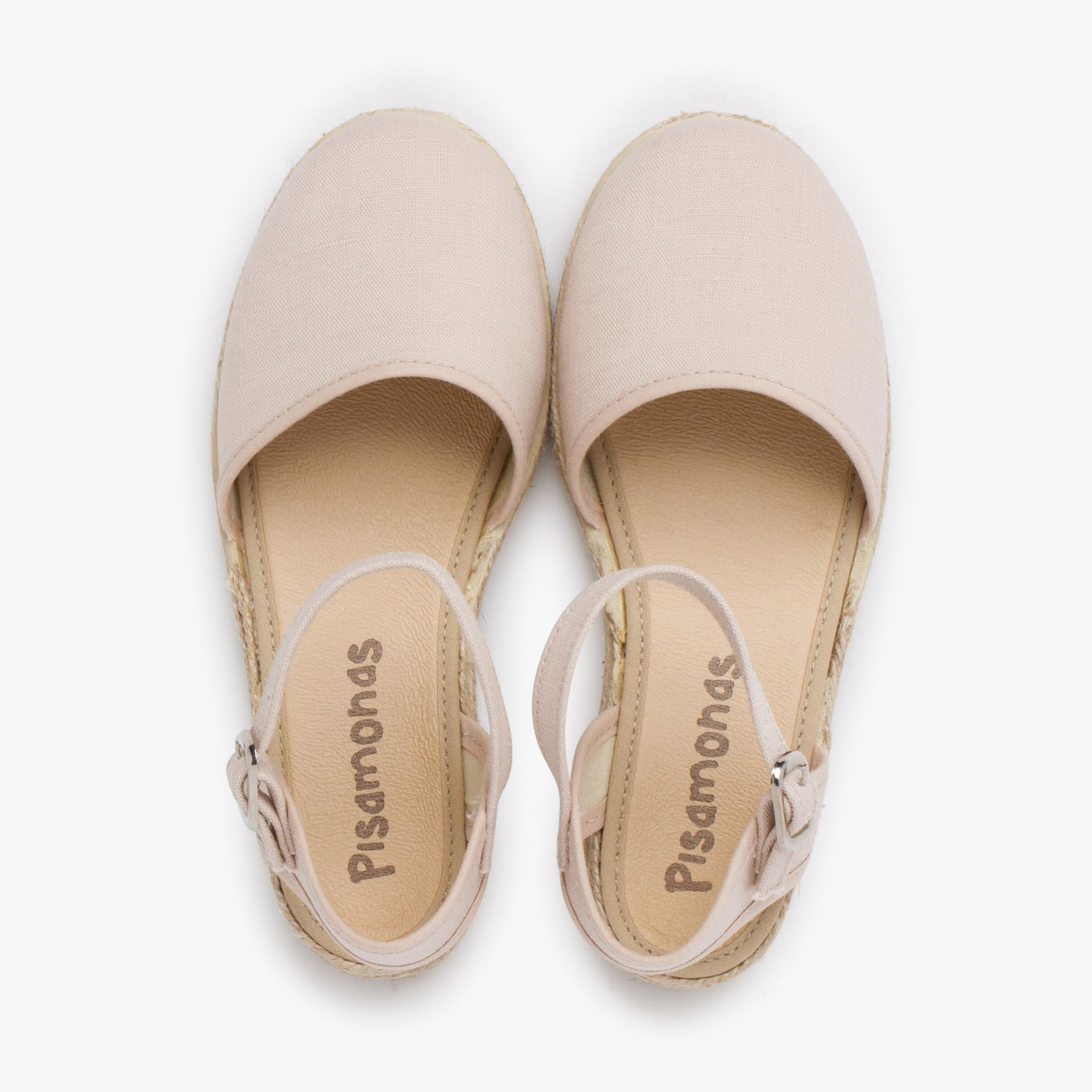 Pisamonas Keilabsatz-Espadrilles Aus Feinem Leinen