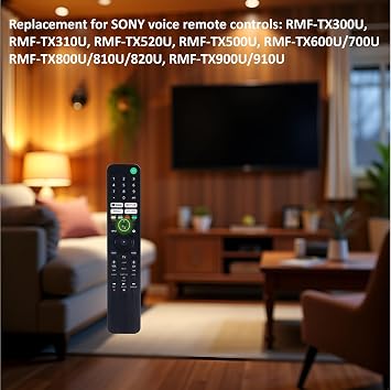 Universal Voice Remote for All Sony Google/Android XR/XBR/KD/K Series 4K LED OLED Smart TVs