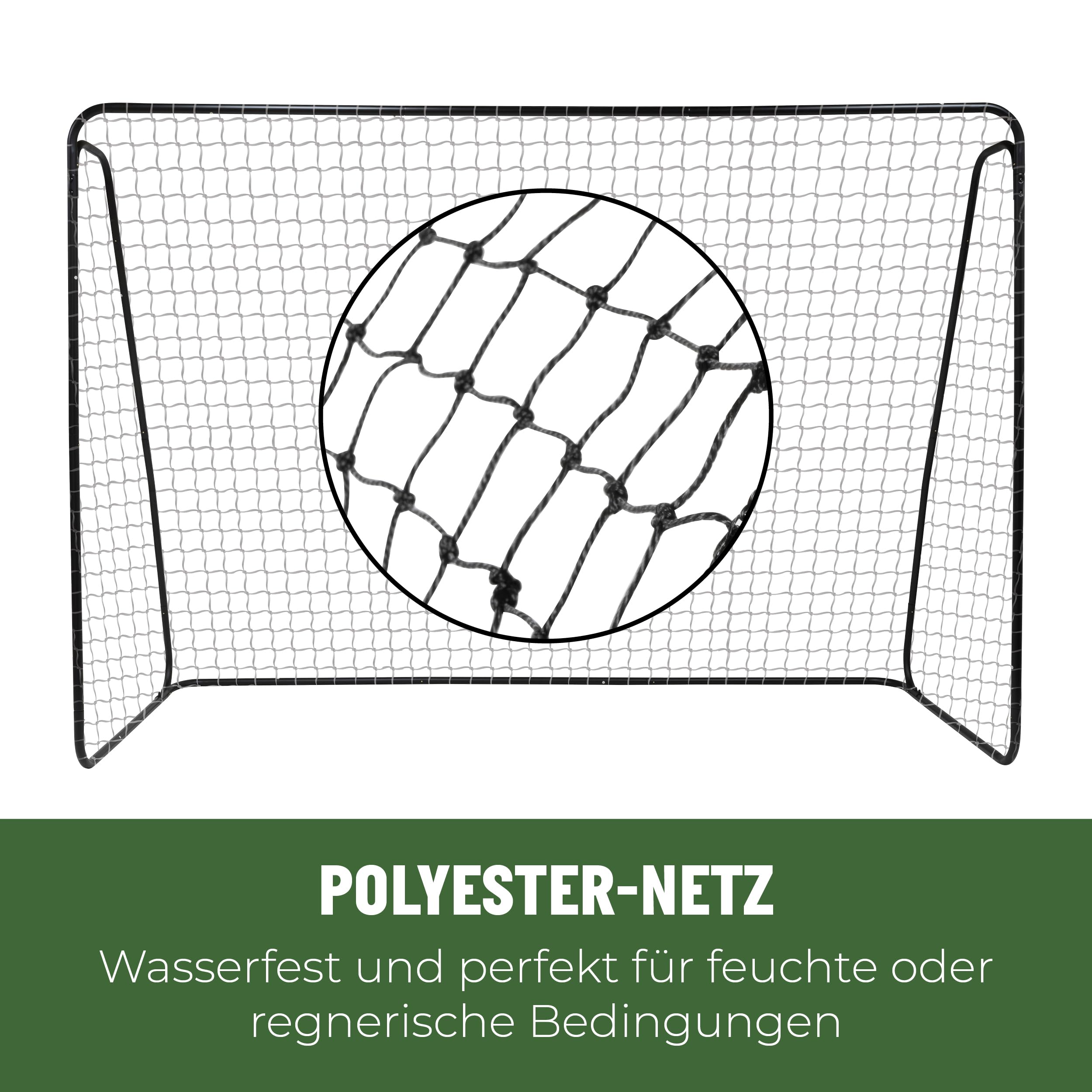 Umbro Fußballtor - Fussballtor 300 x 120 x 205 cm - Fußball Tor - Fussballtore für Garten Kinder und Erwachsene - Fussball Trainingszubehör für Innen und Außen - Metall - Schwarz/Gelb