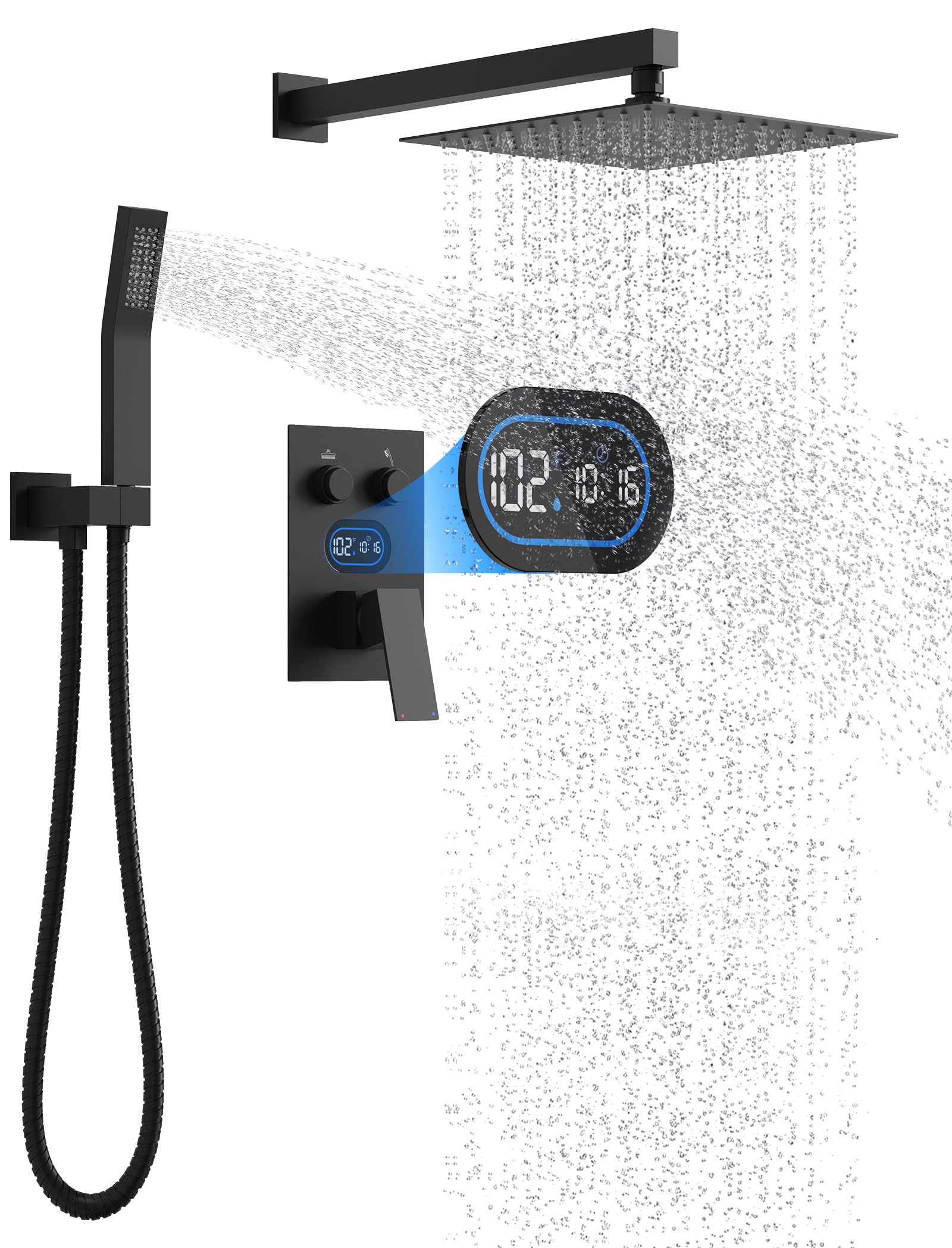Longriver 2-Push Button Shower Faucet Set
