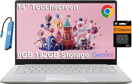 ASUS Chromebook Flip CR1 2-in-1 Laptop (11.6" Touchscreen, Intel Celeron N5100, 4GB RAM, 160GB Storage) Ruggedized & Water Resistant for Student & Home, 8MP Webcam, Wi-Fi 6, Stylus Pen, Chrome OS