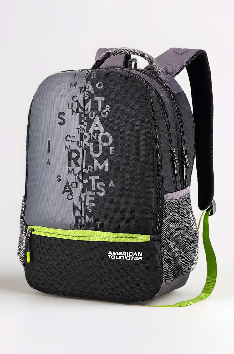 American Tourister 32 Ltrs Black Casual Backpack (AMT FIZZ SCH BAG 02 - BLACK)