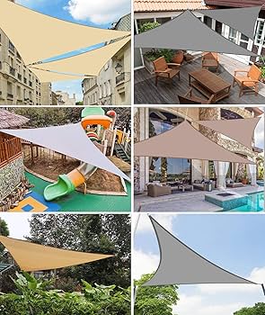 Amazon.com : Shade Sail Waterproof Triangle Umbrella UV