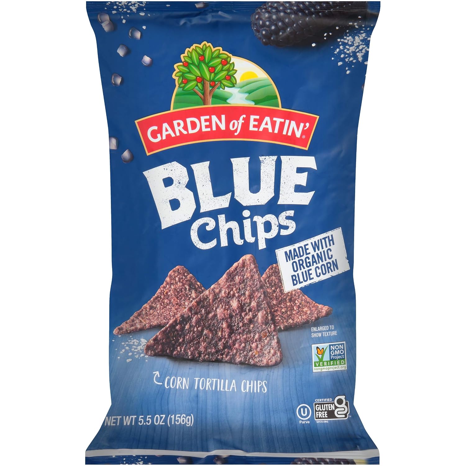 Garden of Eatin' Tortilla Chips — Sea Salt Blue Corn (Pack of 12)