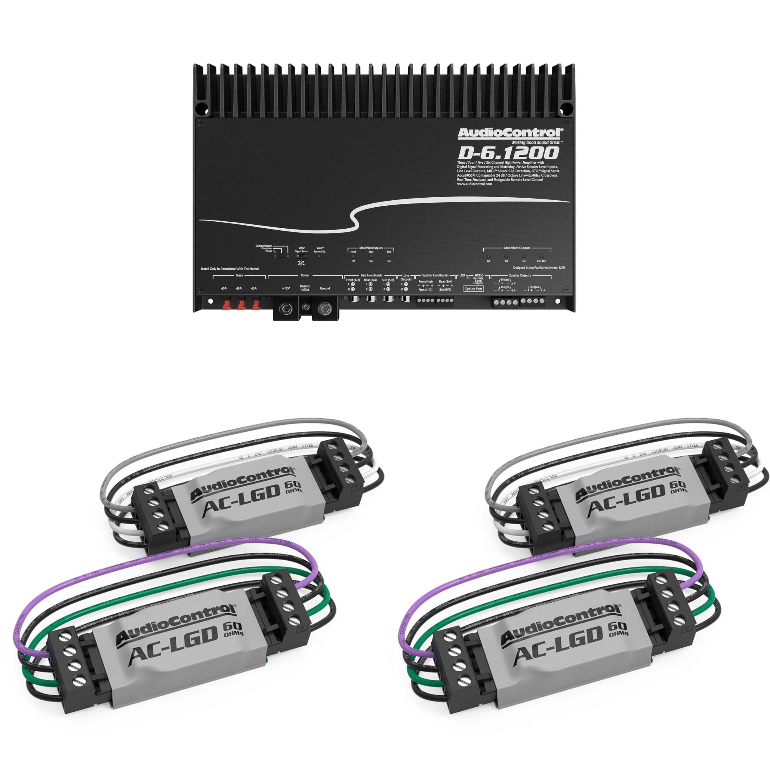 テア Amazon.com: AudioControl D-6.1200 6-Channel Car Amplifier with