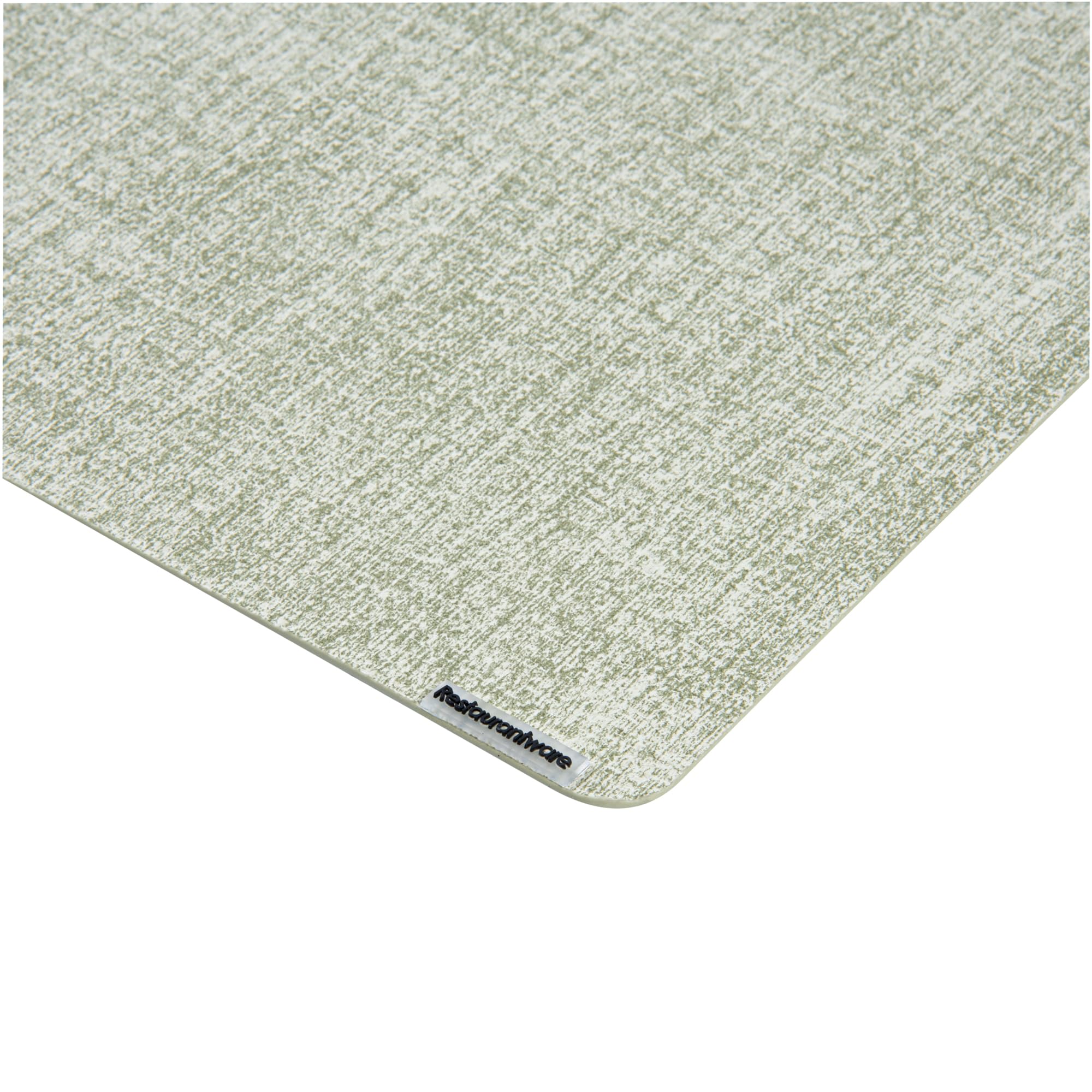 Restaurantware - Manteles Individuales de Malla Vaquera de 17.7 x 11.8 Pulgadas, 6 manteles Individuales rectangulares para Mesa de Cocina, Tacto de Lino, duraderos, manteles Individuales de Vinilo