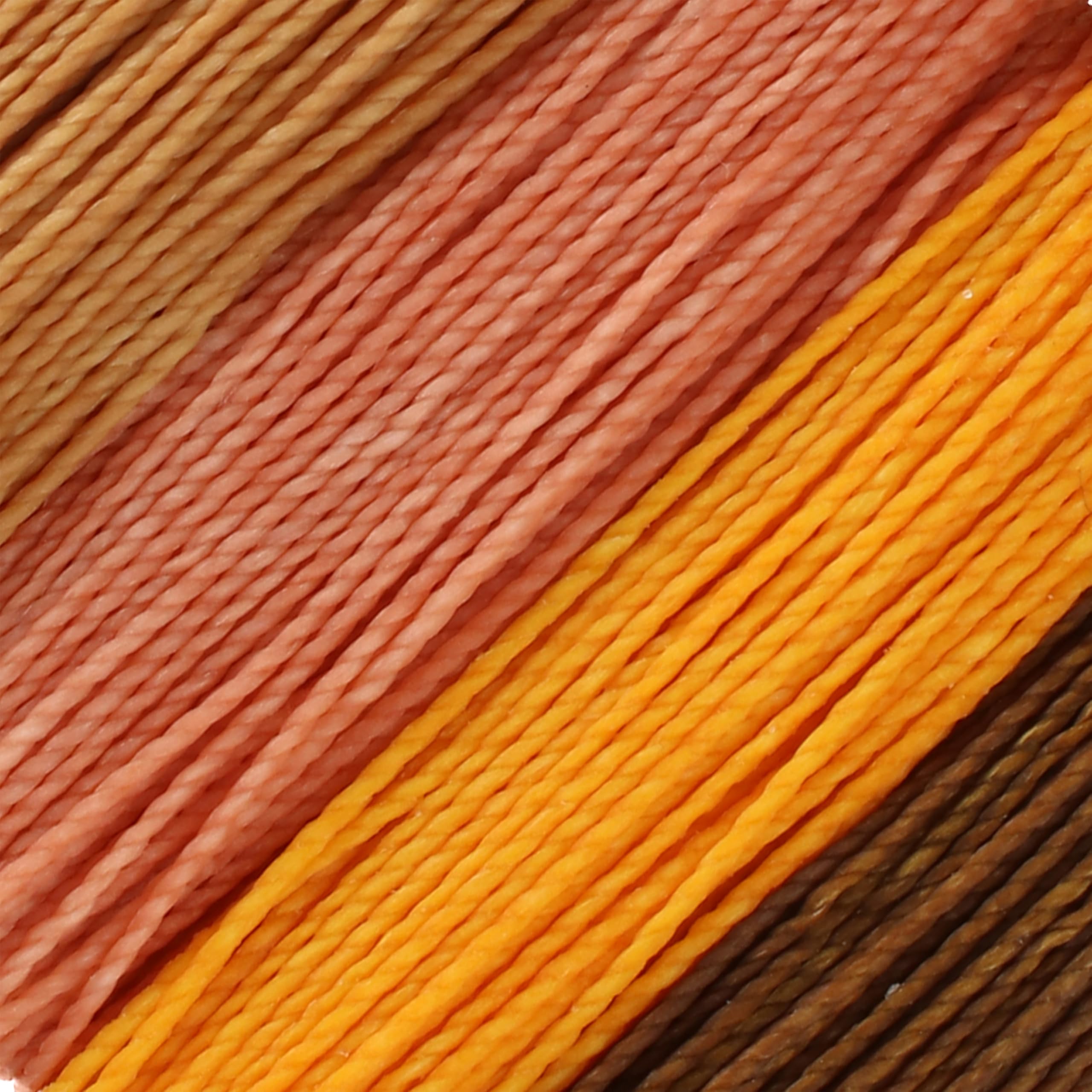 The Beadsmith Knot It woskowany sznurek poliestrowy – przyprawa dyniowa – średnica 1 mm, 4 sznurki, każda po 15 jardów – stwórz biżuterię, makramę, bransoletki przyjaźni i rękodzieło DIY