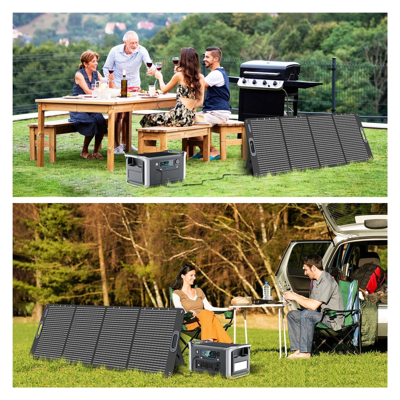 AP1000 1600W Generatore Solare 200W Pannello Emergenza 1024Wh LiFePO4 Batteria Centrale Elettrica Portatile Onda Sinve Pura Durata Della Batteria Ultra-Lunga