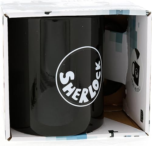 Miniatura 2 de Underground Toys Sherlock Holmes Taza de café I Heart Sherlock Heat Reveal - BBC Show con licencia