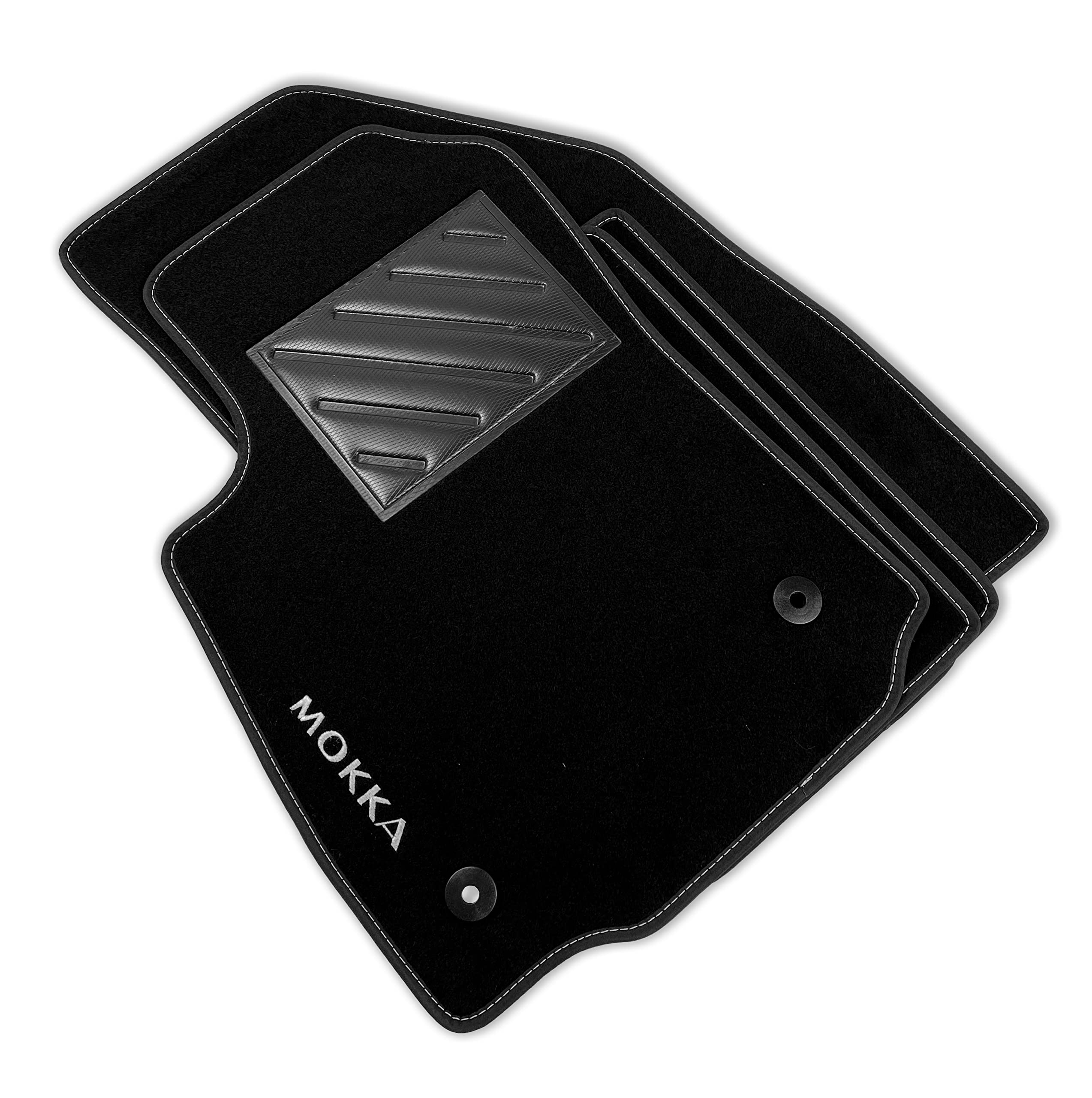 ELEMENT Set di Tappetini Auto in Gomma TPE 3D per OPEL MOKKA/MOKKA X | 2012-2019 | Tappetini Originali 100% Adatti, Tappeto per Auto, Antiscivolo, Resistente, Tappetini Pavimento