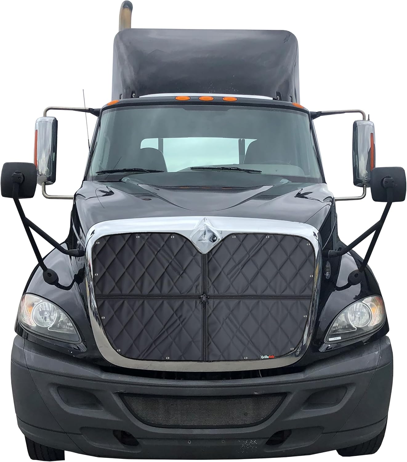 FITS: International Prostar & RH Models (All Years) Quilted Adjustable Winter Front Grille Cover (Upgraded Snow and Ice YKK Zipper)