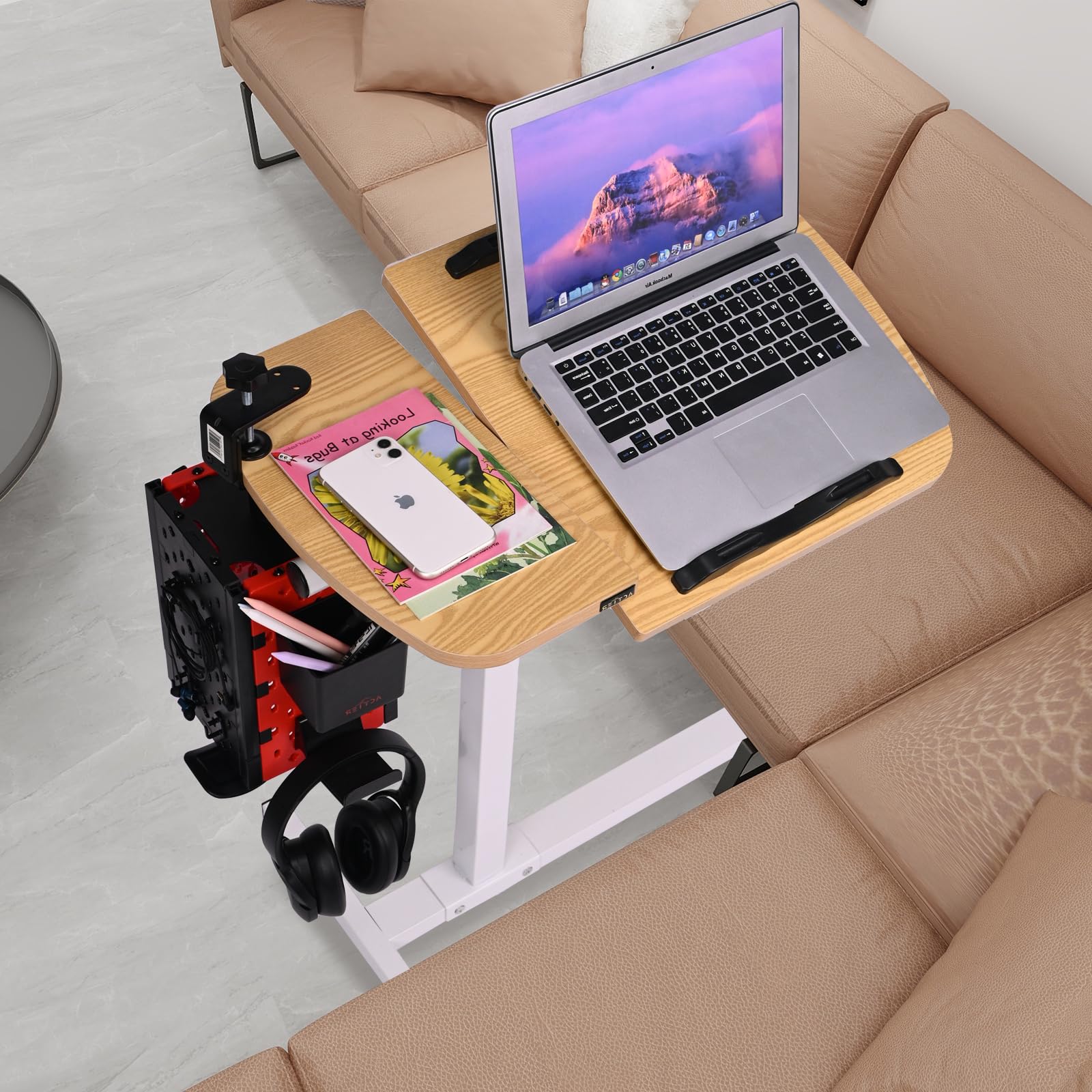 Split Computer Tray Table On Wheels AFC Multi Tray Computer Desk AFC