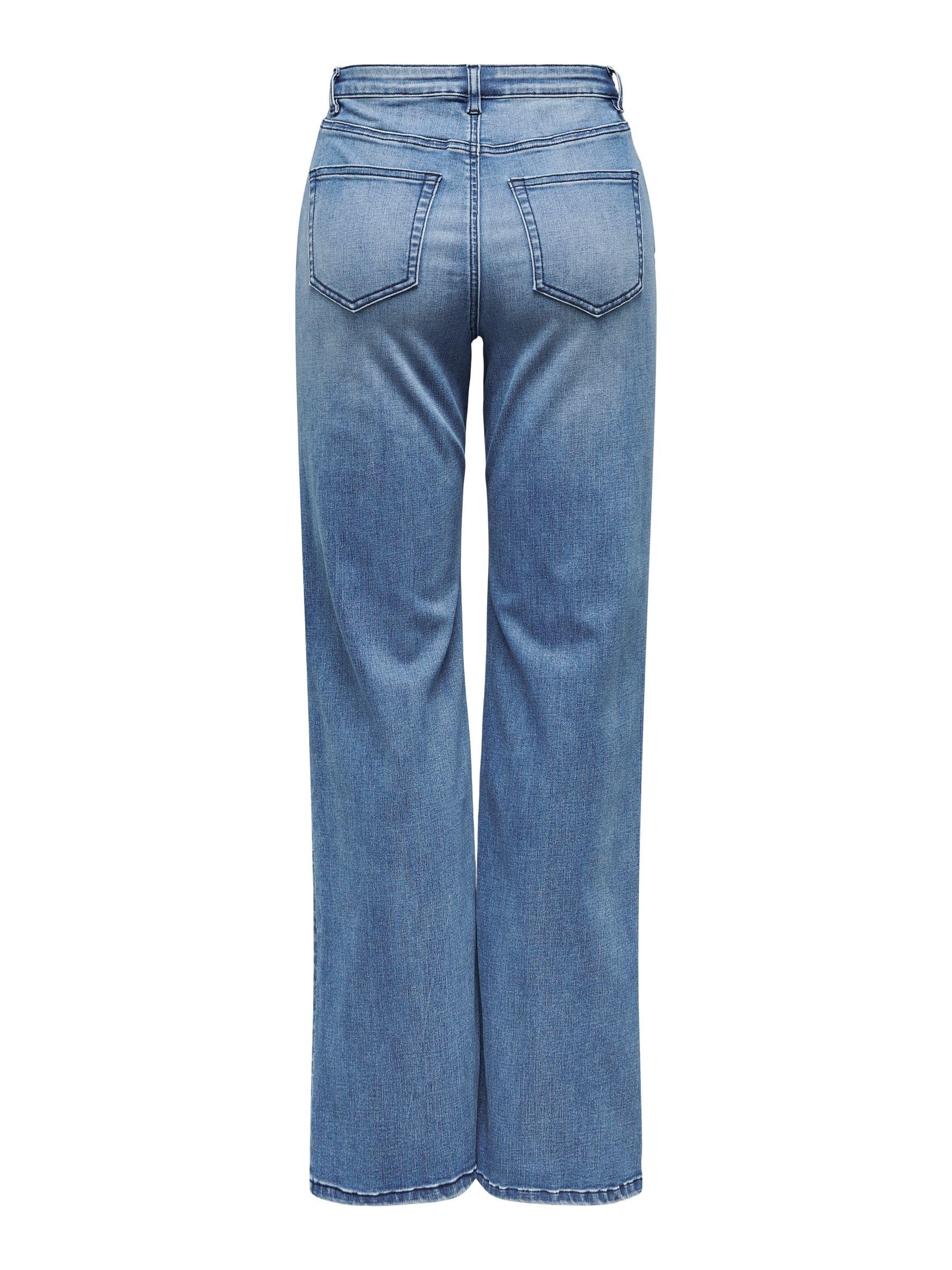 ONLY Damen Jeans Mit Weitem Bein Onljuicy-wauw Hw Wide DNM Gua113