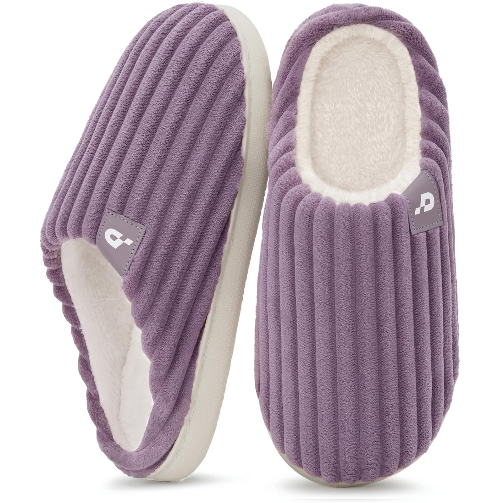Coswind Pantofole Donna Uomo Invernali Calde Ciabatte Casa in Memory Foam | Velluto Coste, Fodera in Peluche, Morbide & Comode Slippers, Antiscivolo, Interno e Esterno