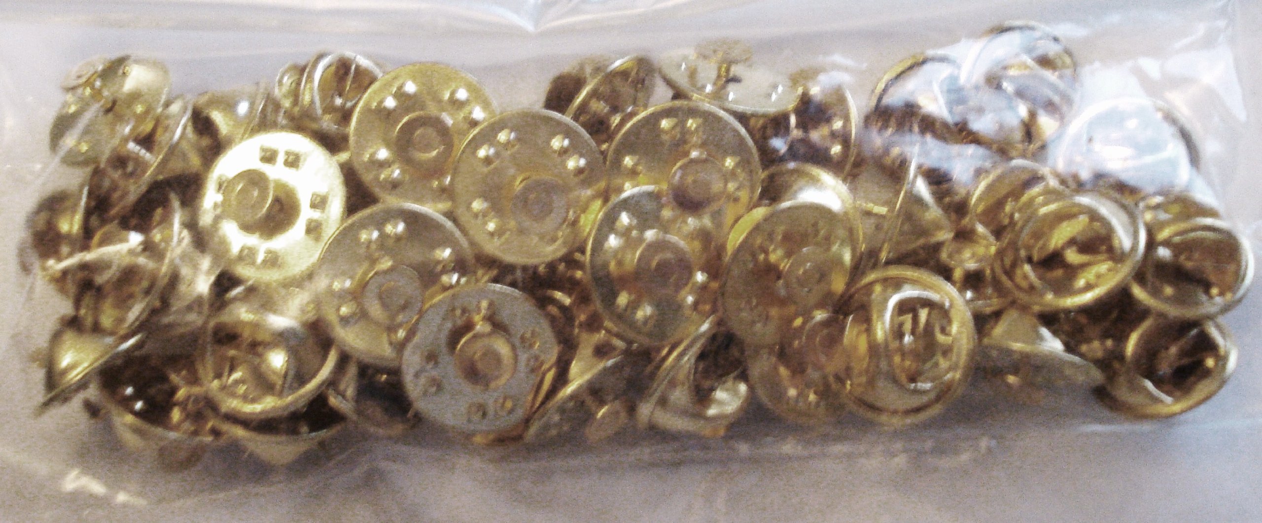 Jewelry Repair & Supplies 25 PCS of Nickel (Silver) Plated Military/Butterfly Clutch Pin Backs with Nails Included