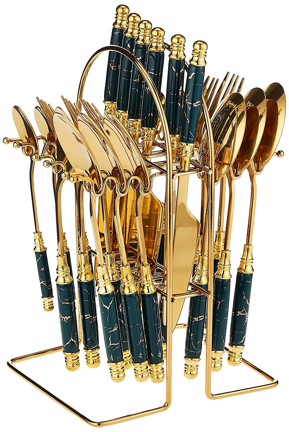 V A V 24-PIECE FLATWARE CUTLERY SET FOR 6 PEOPLE.