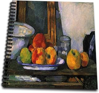3dRose db_61842_1 Paul Cezanne Painting Still Life with Open Drawer Drawing Book, 8 by 8-Inch