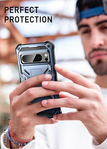 Miniatura 7 de i-Blason Armorbox Series - Funda para Google Pixel 8 Pro con soporte y clip para cinturón, funda antideslizante de cuerpo completo con protector de