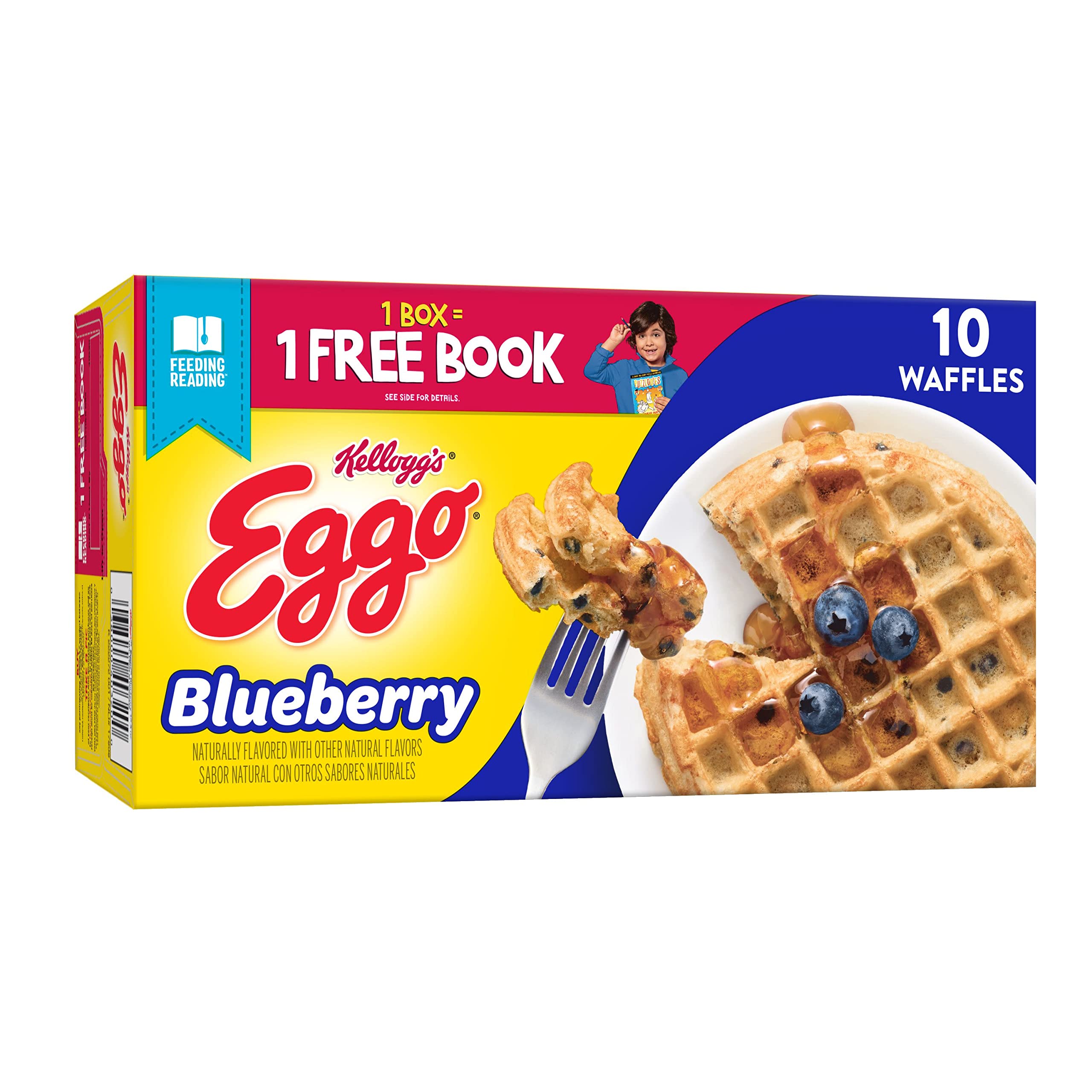 Buy Eggo Frozen Waffles, Frozen Breakfast, Toaster Waffles, Blueberry
