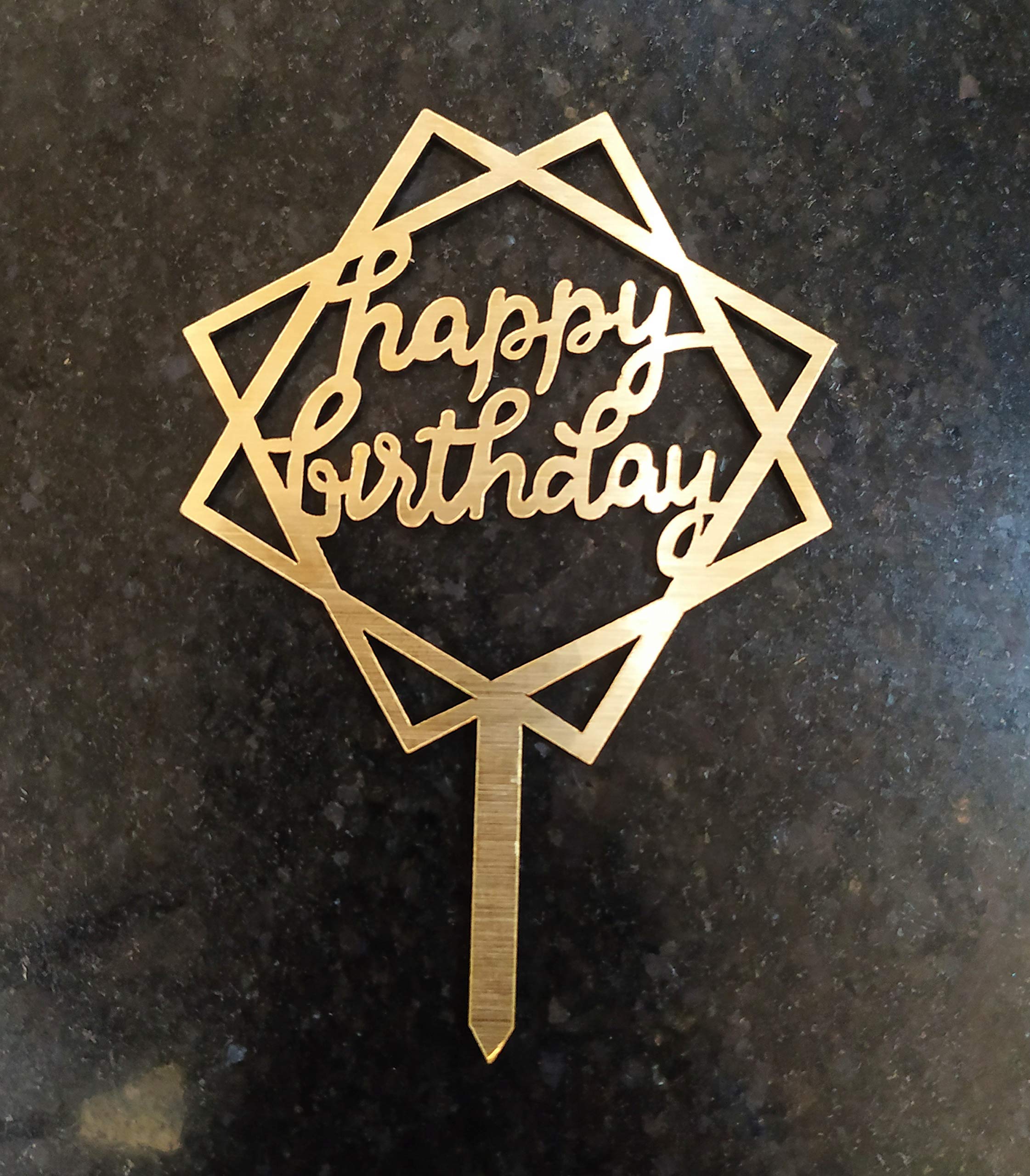 Buy Cakes in The City Happy Birthday Cake Topper Best Square Design